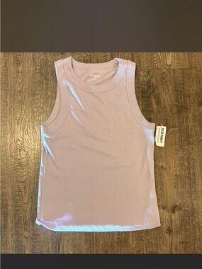 Old Navy Lilac Ribbed Tank Top - Women's Sleeveless Top